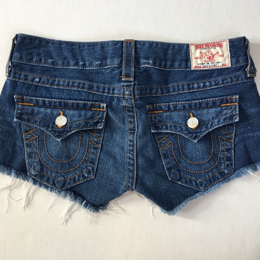 True Religion Women's Joey Cut off Shorts- 29